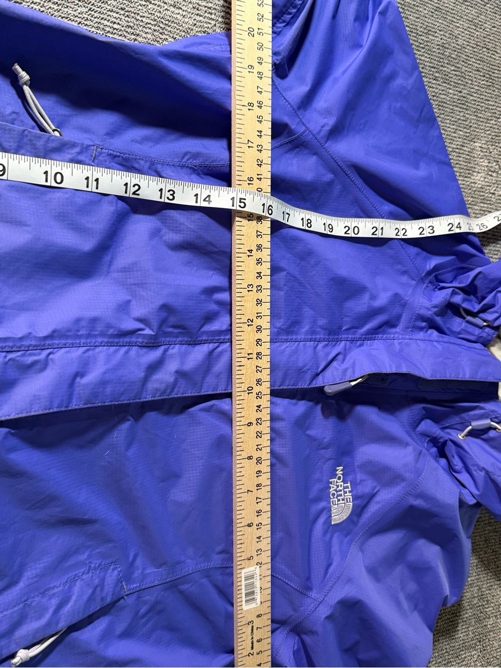 The North Face Purple Hooded Shell Hyvent underarm vent Jacket - Picture 8 of 8